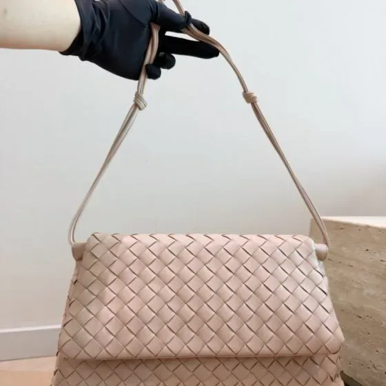 Bottega Veneta Swing Shoulder Bag Light Beige Shoulder Bag