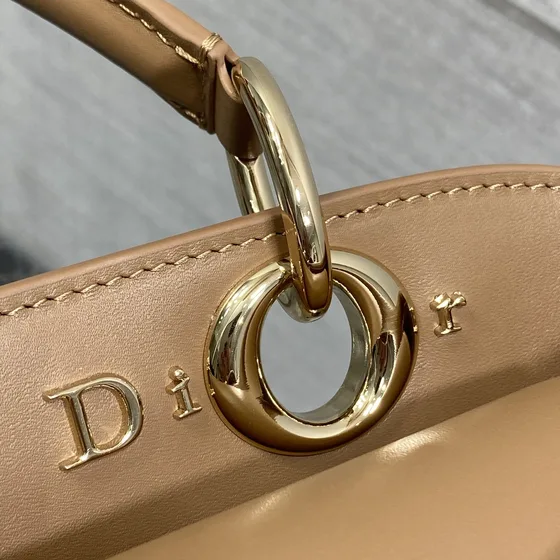Dior Key Bag Caramel Marrom Alça superior