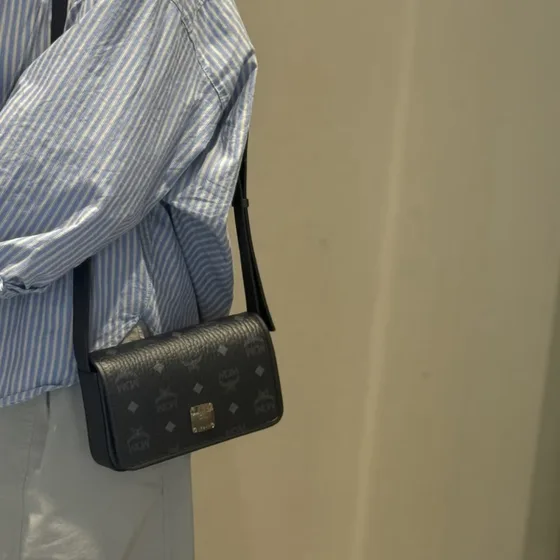 MCM Visetos Original Crossbody Bag أسود Crossbody