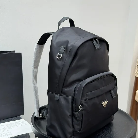 Prada Nailon Mochila Negro Mochila