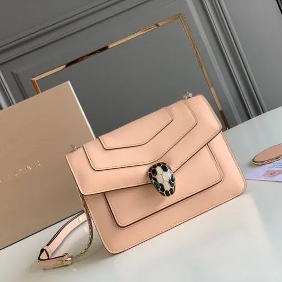 Bvlgari Serpenti Forever Crossbody Bag Light Pink Crossbody