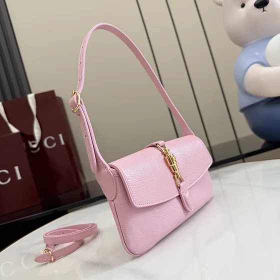 Gucci Jackie 1961 Small Borsa a spalla Rosa Borsa a spalla