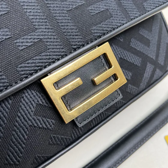 Fendi Baguette Black Shoulder Bag