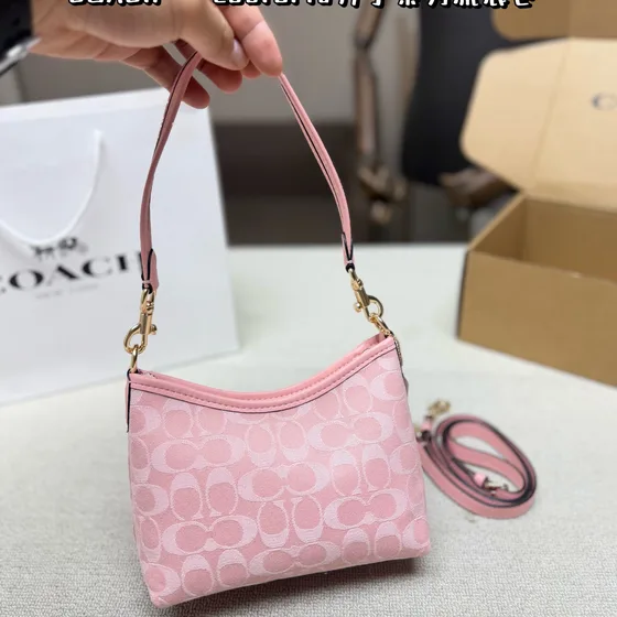 Coach Mini Signature Crossbody-Tasche Rosa Crossbody