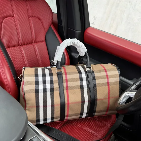 Burberry Vintage Check Holdall Archive Бежевый Верхняя ручка