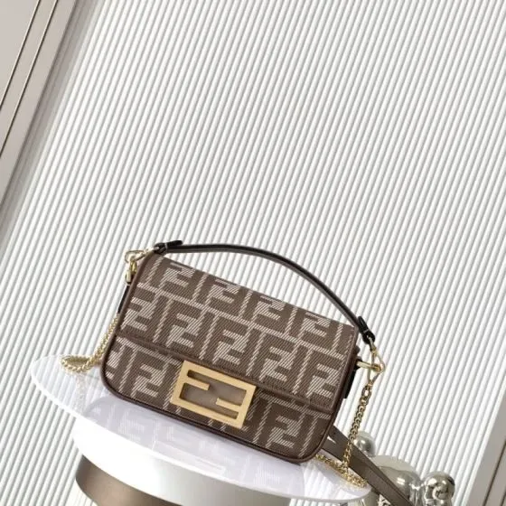 Fendi Baguette Brown Shoulder Bag