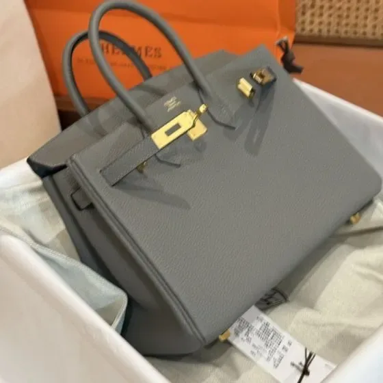 Hermes Birkin 25 Gray Top Handle