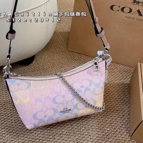 Coach Caitlin Pastel Multicolor 20 12cm Shoulder Bag