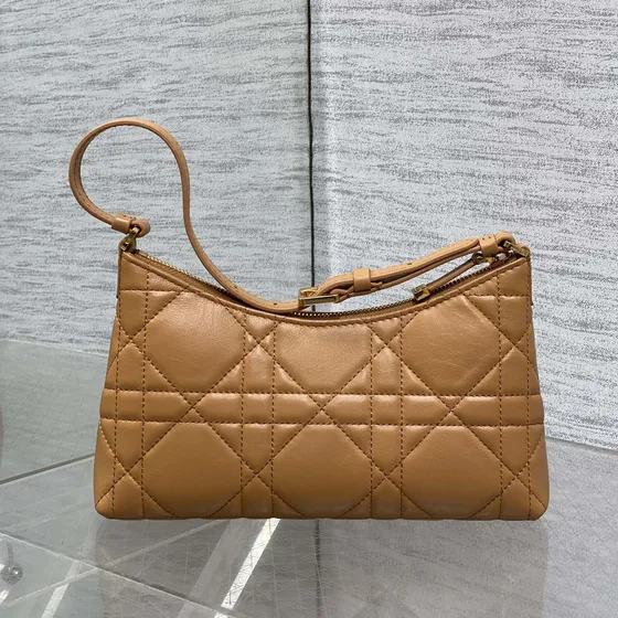 Dior Miss Caro Mini Hobo With Chain Apricot Hobo