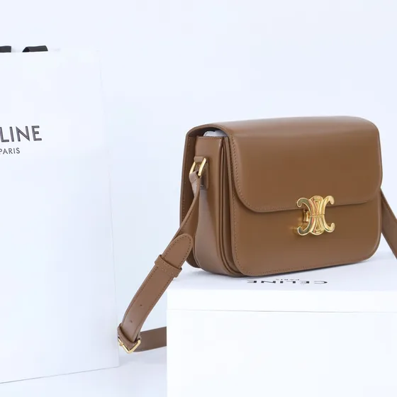 Celine Triomphe Marron Sac épaule