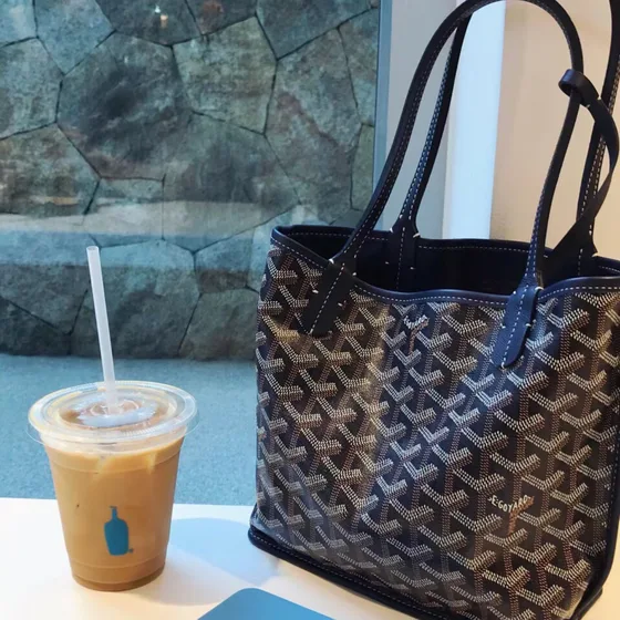 Goyard Anjou Mini Bleu marine Bleu Sac cabas