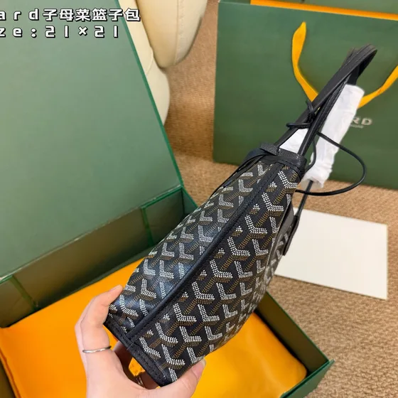 Goyard Anjou Mini Sort 21×21 Shoppertasketur