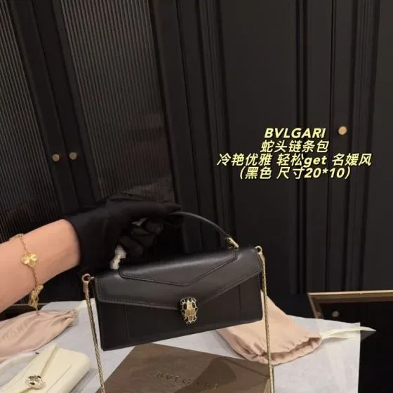 Bvlgari Serpenti Forever Black 20 10 Crossbody