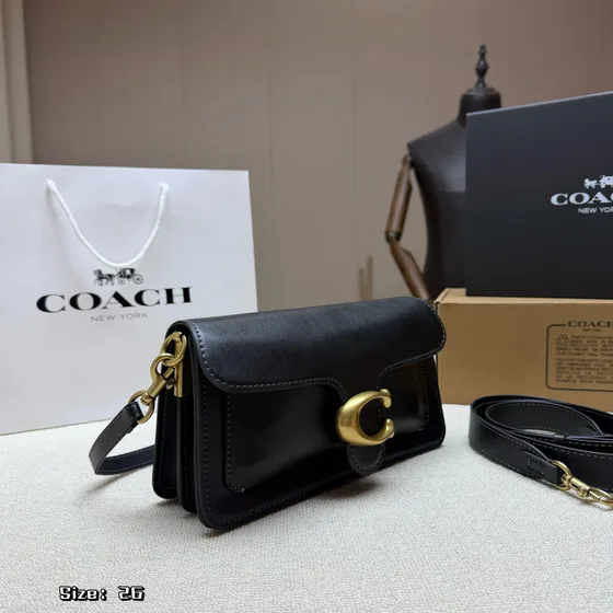 Coach Tabby 26 Чёрный 26cm Сумка на плечо