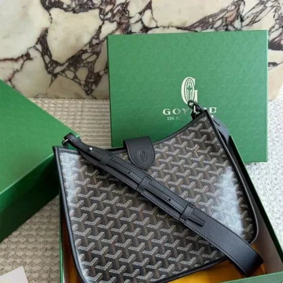 Goyard Belharra Black Brown Hobo