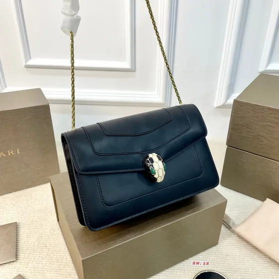 Bvlgari Serpenti Forever Negro Crossbody