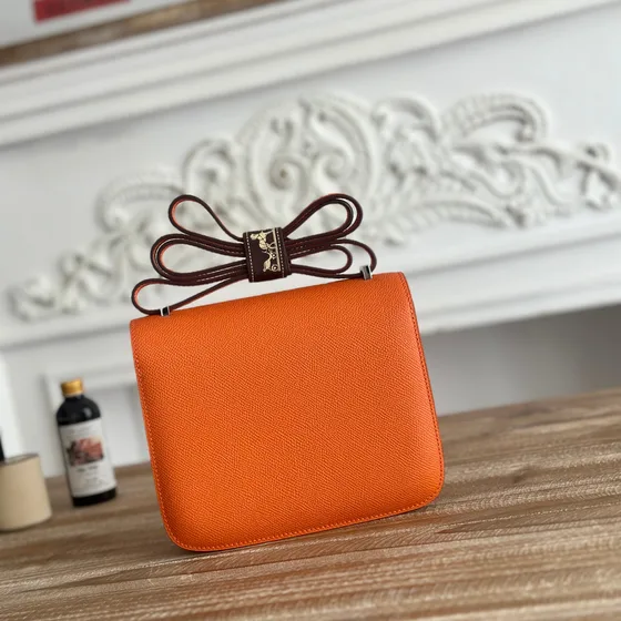 Hermes Constance Orange Crossbody