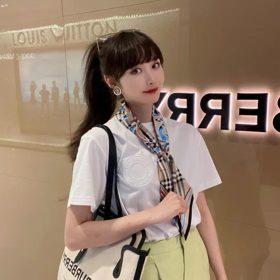Burberry Horseferry Print Kanvas Tote Beige/Hitam Tote Bag