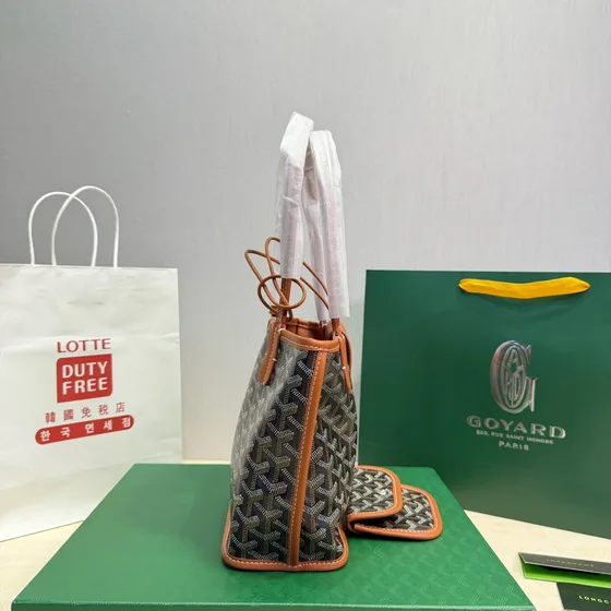 Goyard Anjou Mini Brown Tote Bag