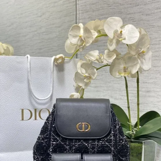 Dior Medium Dior Caro Backpack Black Backpack