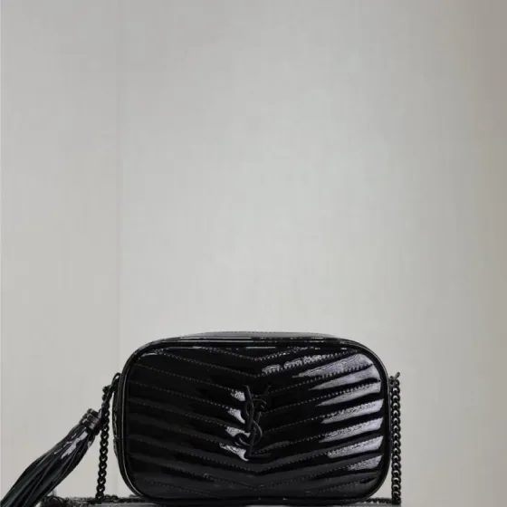 YSL Lou Mini Camera Bag Black Crossbody