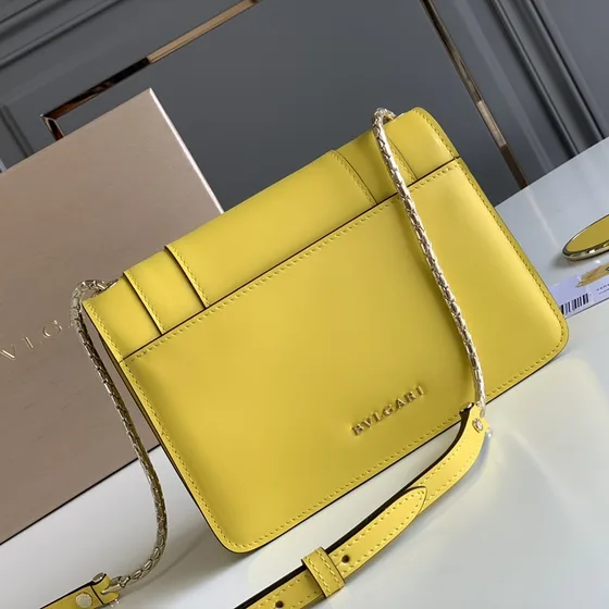 Bvlgari Serpenti Forever Crossbody-veske Gul Crossbody