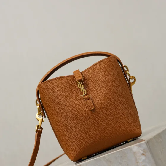 YSL Le 37 Mini Bucket Bag Coklat Crossbody