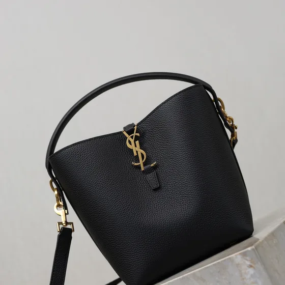 YSL Le 37 Mini Сумка-ведро Чёрный 18×15×11 Сумка-ведро/Верхняя ручка/Crossbody