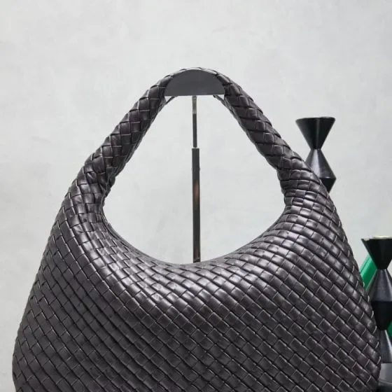 Bottega Veneta Hop Bag Dark Brown Hobo