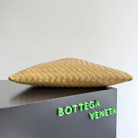 Bottega Veneta Small Hop Shoulder Bag Beige Hobo