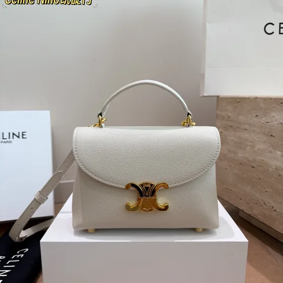 Celine Nino Triomphe Tan/Marrón Asa superior