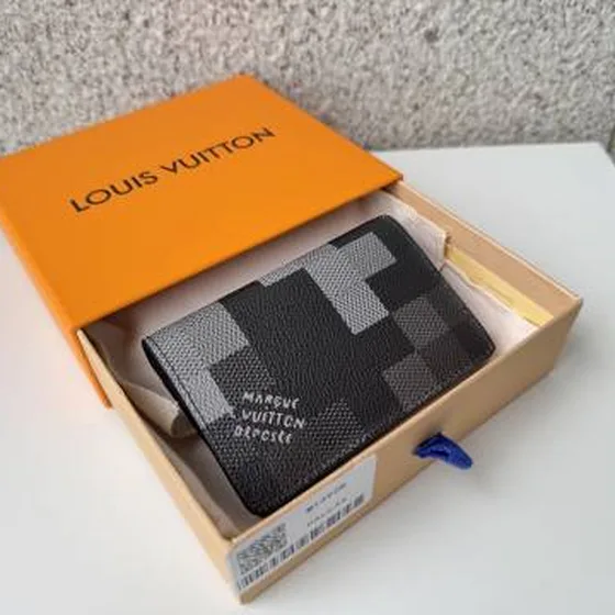 Louis Vuitton Pocket Organizer Damoflage Damier Graphite 8x1x11cm everyday