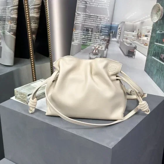 Loewe Flamenco Clutch Mini Beige Crossbody