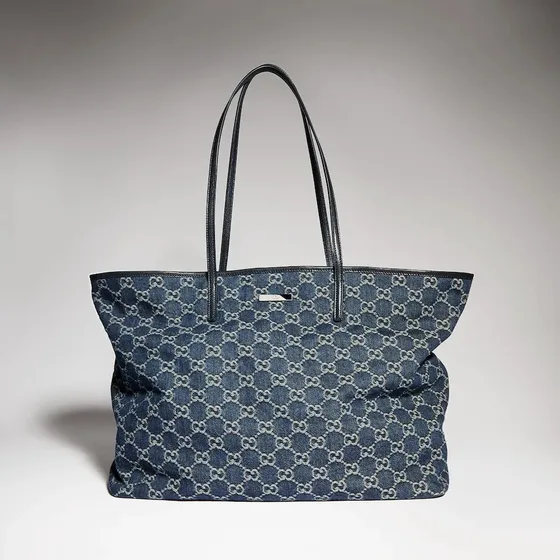 Gucci Gg Denim Bolsa tote Dark Azul Bolsa tote