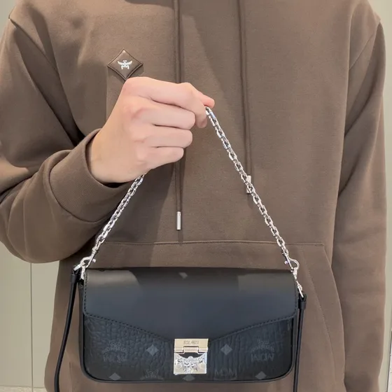 MCM Millie Crossbody Hitam Crossbody