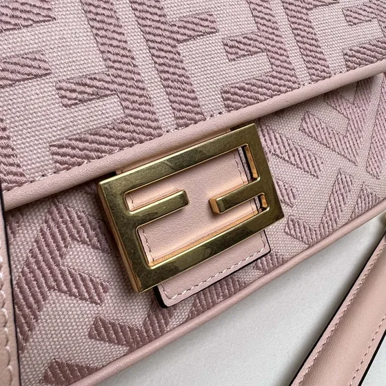 Fendi Baguette Pink Shoulder Bag