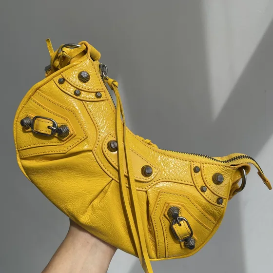 Balenciaga Le Cagole Borsa a spalla Giallo Borsa a spalla