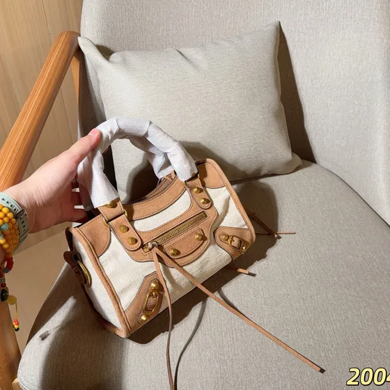 Balenciaga City Mini Bag White Beige Top Handle