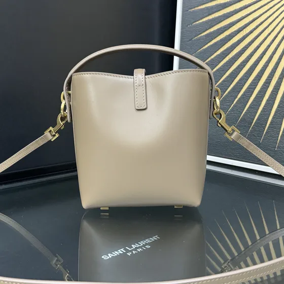 YSL Le 37 Mini Bucket Bag Dark สีครีม Crossbody