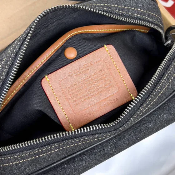 Coach Camera bag Noir denim crossbody