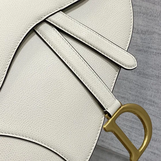 Dior Saddle Bag Vit Axelväska