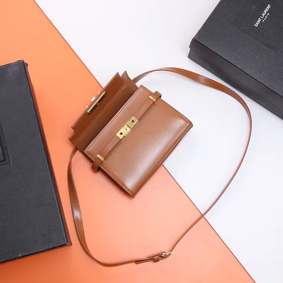 YSL Manhattan Borsa a spalla Marrone Borsa a spalla