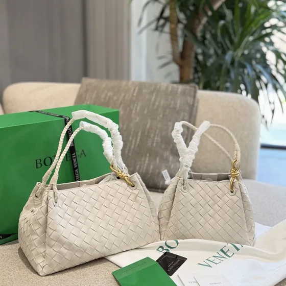 Bottega Veneta Parachute Light Green Shoulder Bag