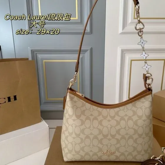 Coach Laurel Beige 29 20cm Hobo