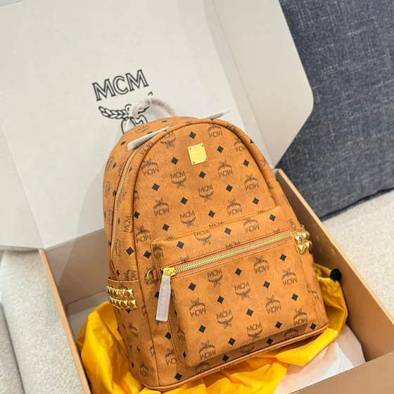 MCM Stark Rygsæk Cognac Rygsæk