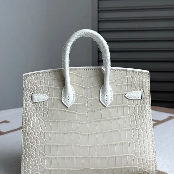 Hermes Birkin Faubourg Sellier Off-Putih Top Handle