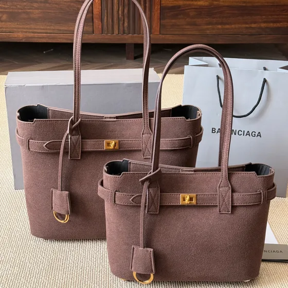 Balenciaga Bel Air Tote Camel Mocka Kass