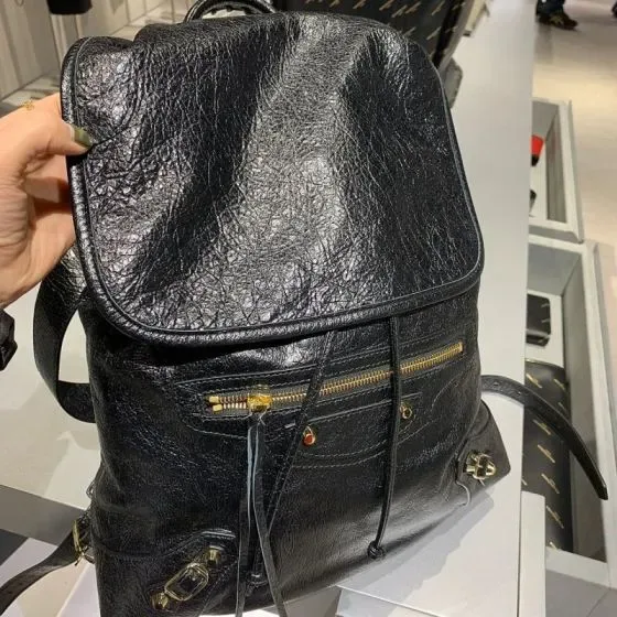 Balenciaga City Backpack Black Backpack