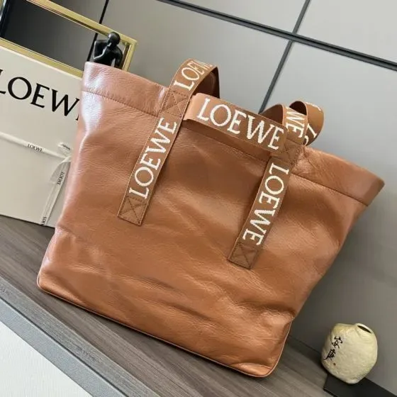 Loewe Cushion Tote Tan Brown Tote Bag