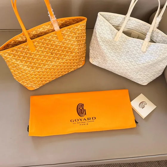 Goyard Saint Louis Yellow Tote Bag